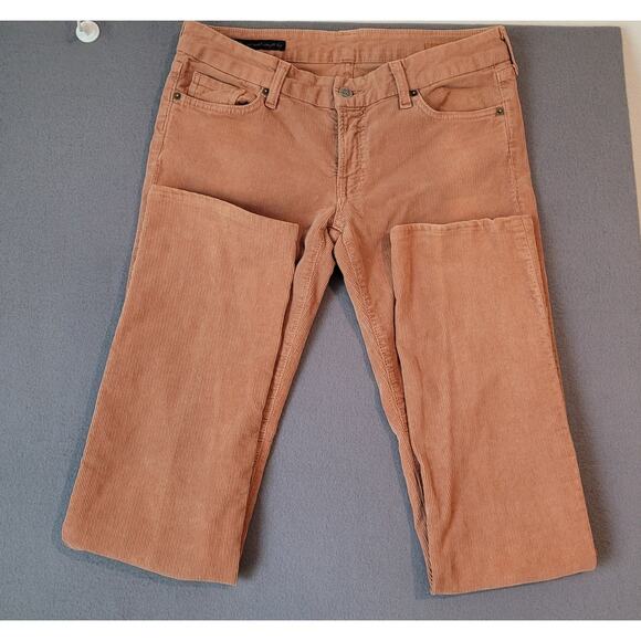 Citizens of Humanity Sienna Corduroy Pants Burnt Orange Rust Sz 31 Slim Straight - Picture 4 of 15